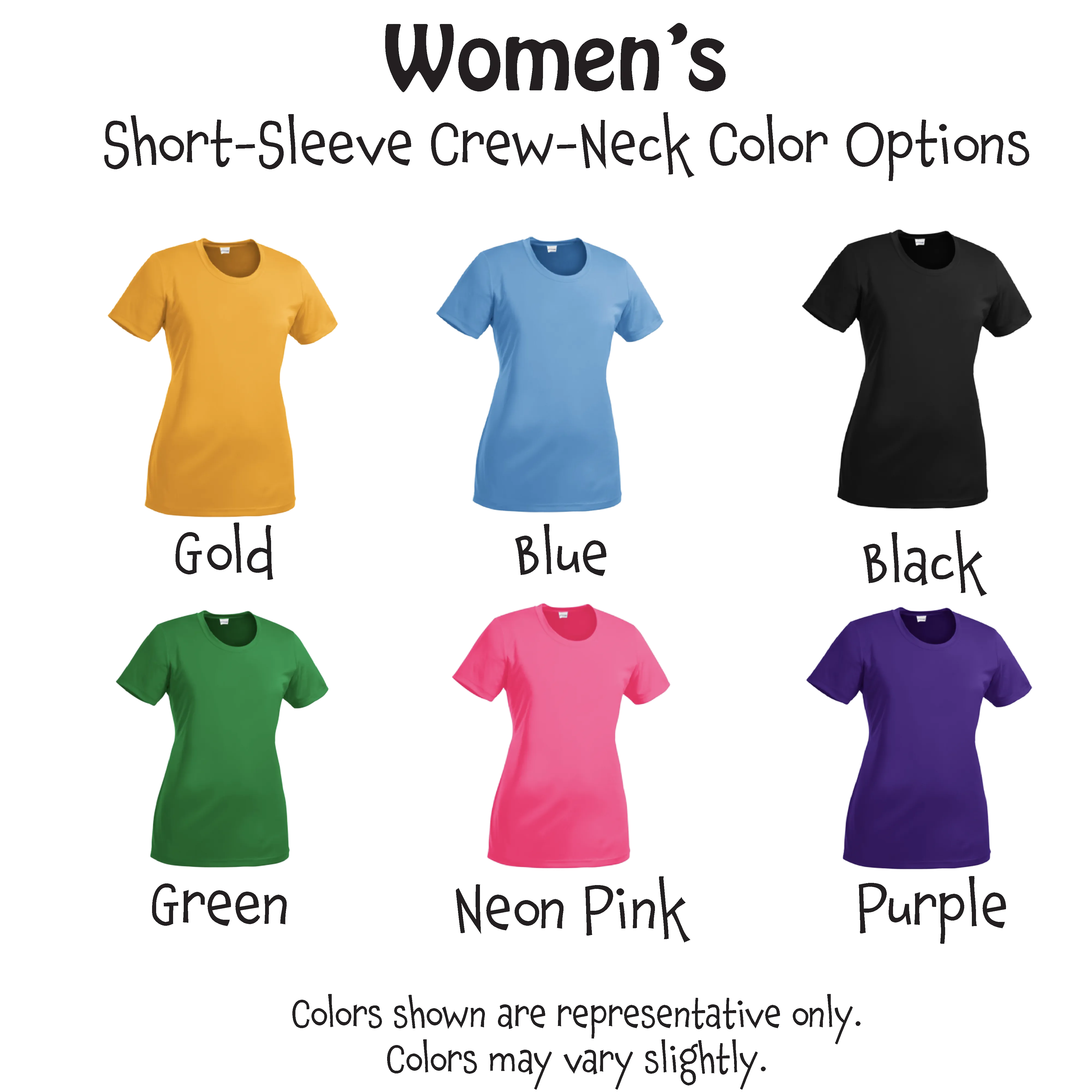 002 With Pickleballs (Green Orange Red) Customizable | Women’s Short Sleeve Crewneck Pickleball Shirts | 100% Polyester