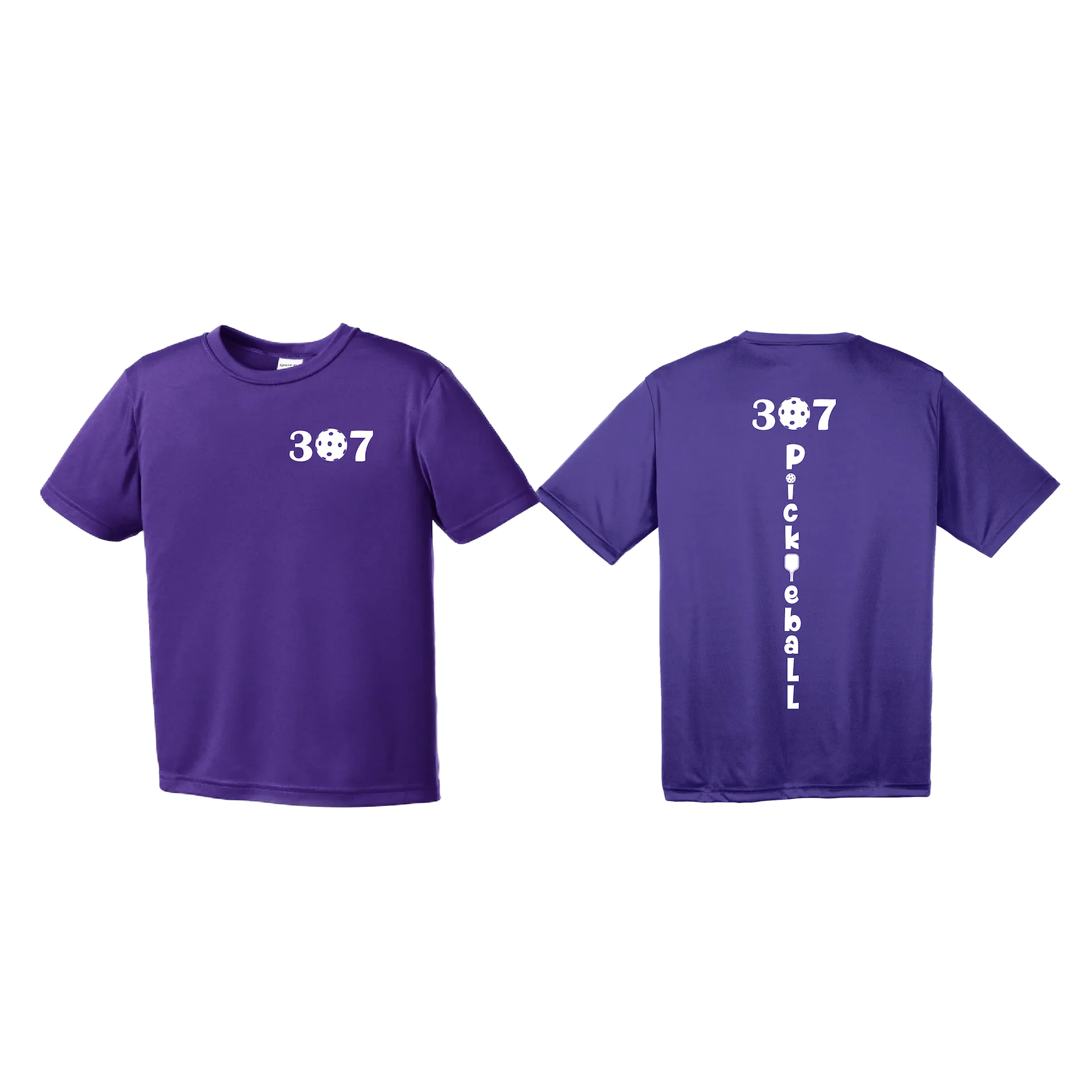 307 Wyoming Pickleball Club | Youth Short Sleeve Pickleball Shirts | 100% Polyester