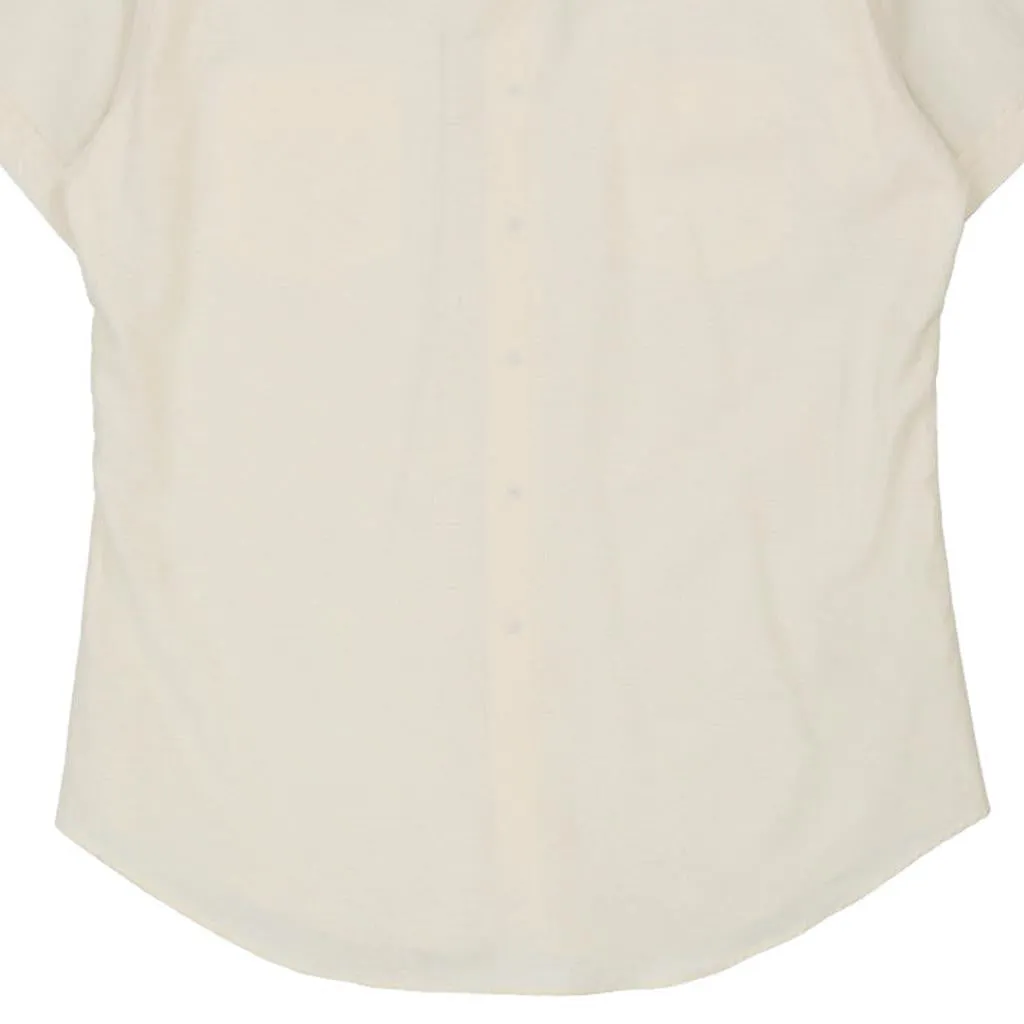 70's Ruddock Shirts Short Sleeve Shirt - 2XL Cream Cotton Blend