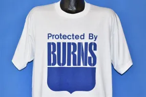 90s Protected by Burns Security Shield Logo t-shirt Extra Large