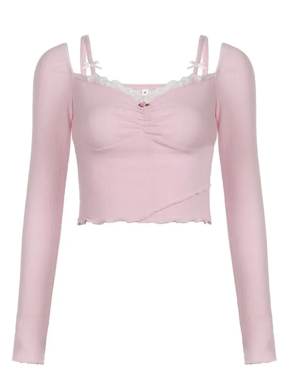 Alice angel pink top