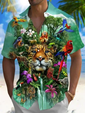 Animal Men's Pocket Short Sleeve Shirts