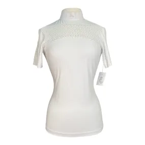 Animo Barnas Ladies Short Sleeve Competition Shirt in White - Women's Medium