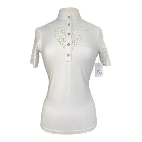 Animo Ladies Short Sleeve Competition Shirt in White - Women's Medium