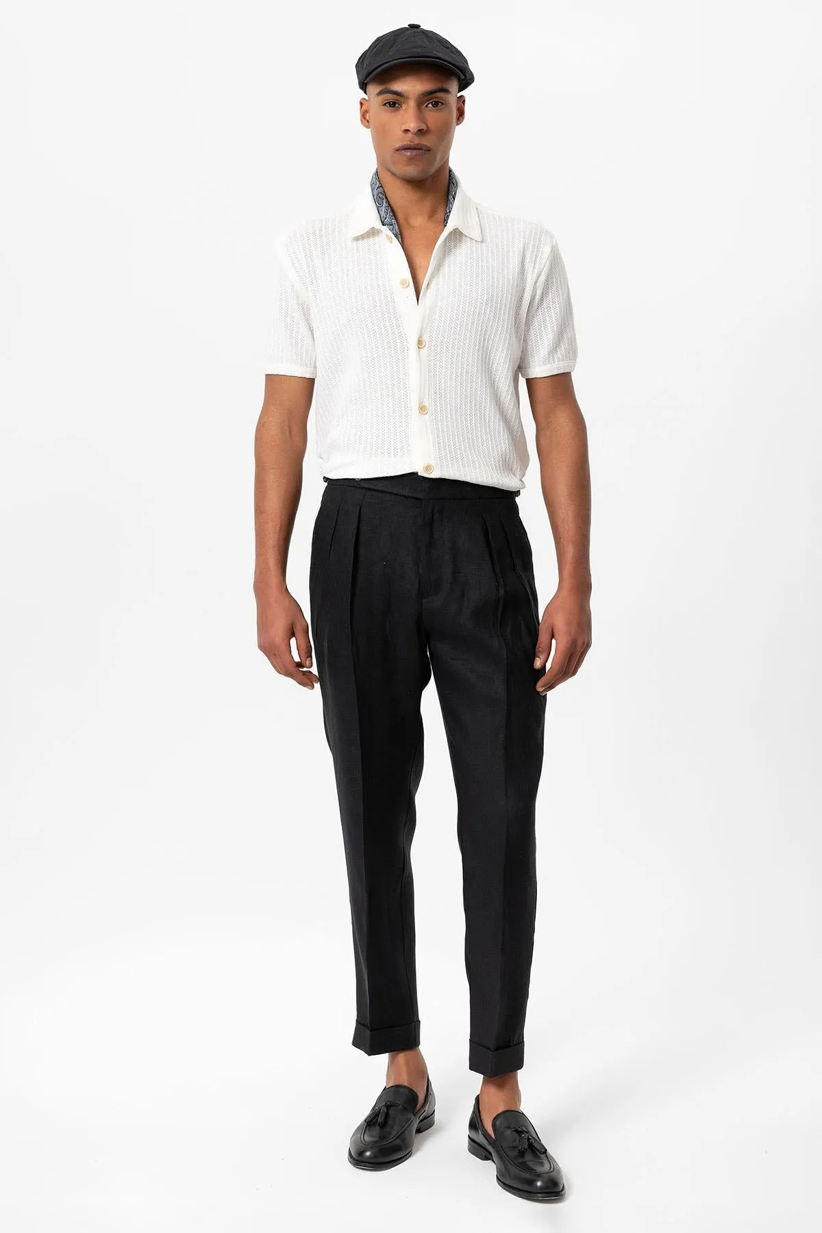 ANT Polo Neck Knitted Short Sleeve Men's Shirt - Ocoee