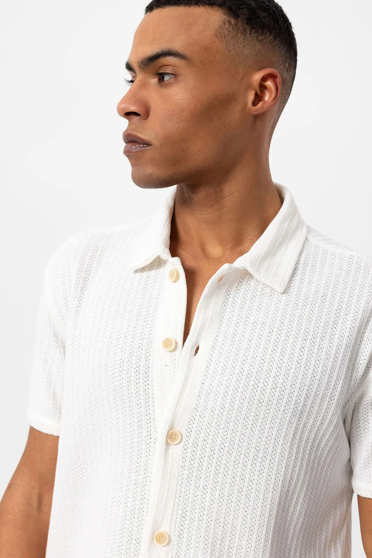 ANT Polo Neck Knitted Short Sleeve Men's Shirt - Ocoee