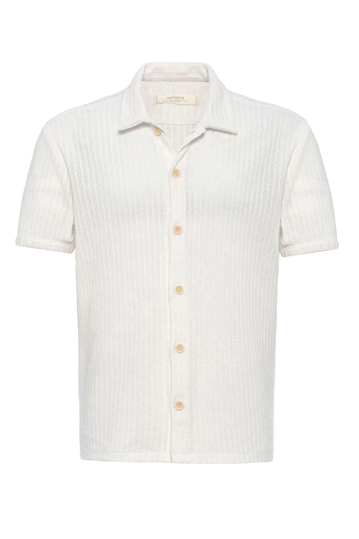 ANT Polo Neck Knitted Short Sleeve Men's Shirt - Ocoee