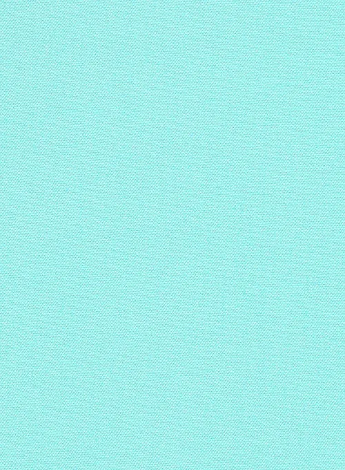 Aqua Blue Stretch Poplene Shirt