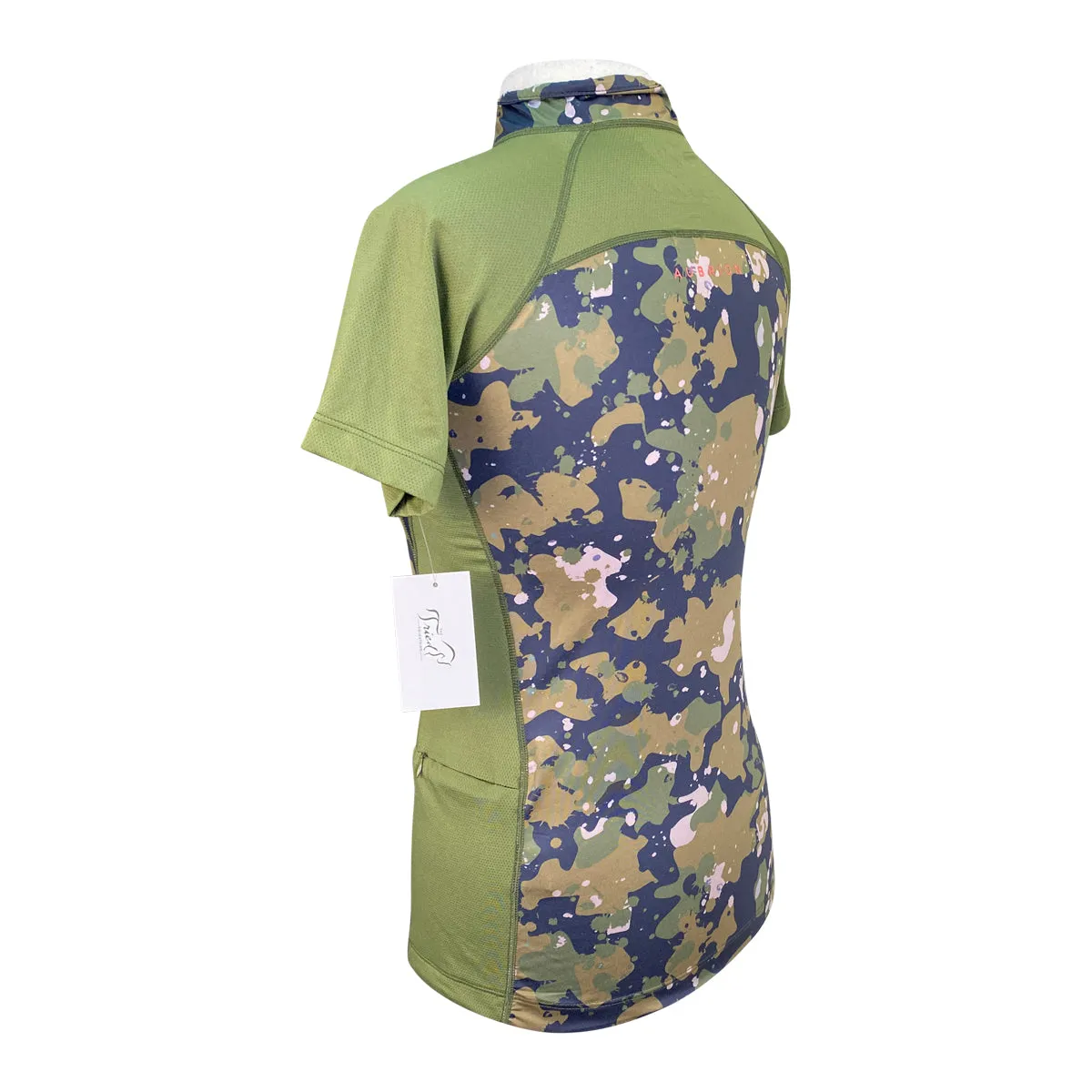 Aubrion 'Alverstone XC' Long Short Shirt in Green/Camo - Women's Small