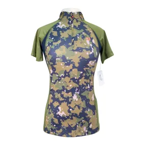 Aubrion 'Alverstone XC' Long Short Shirt in Green/Camo - Women's Small