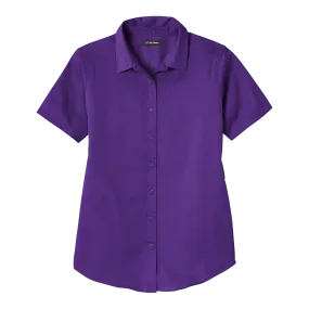 B2118W Ladies Short Sleeve SuperPro React Twill Shirt