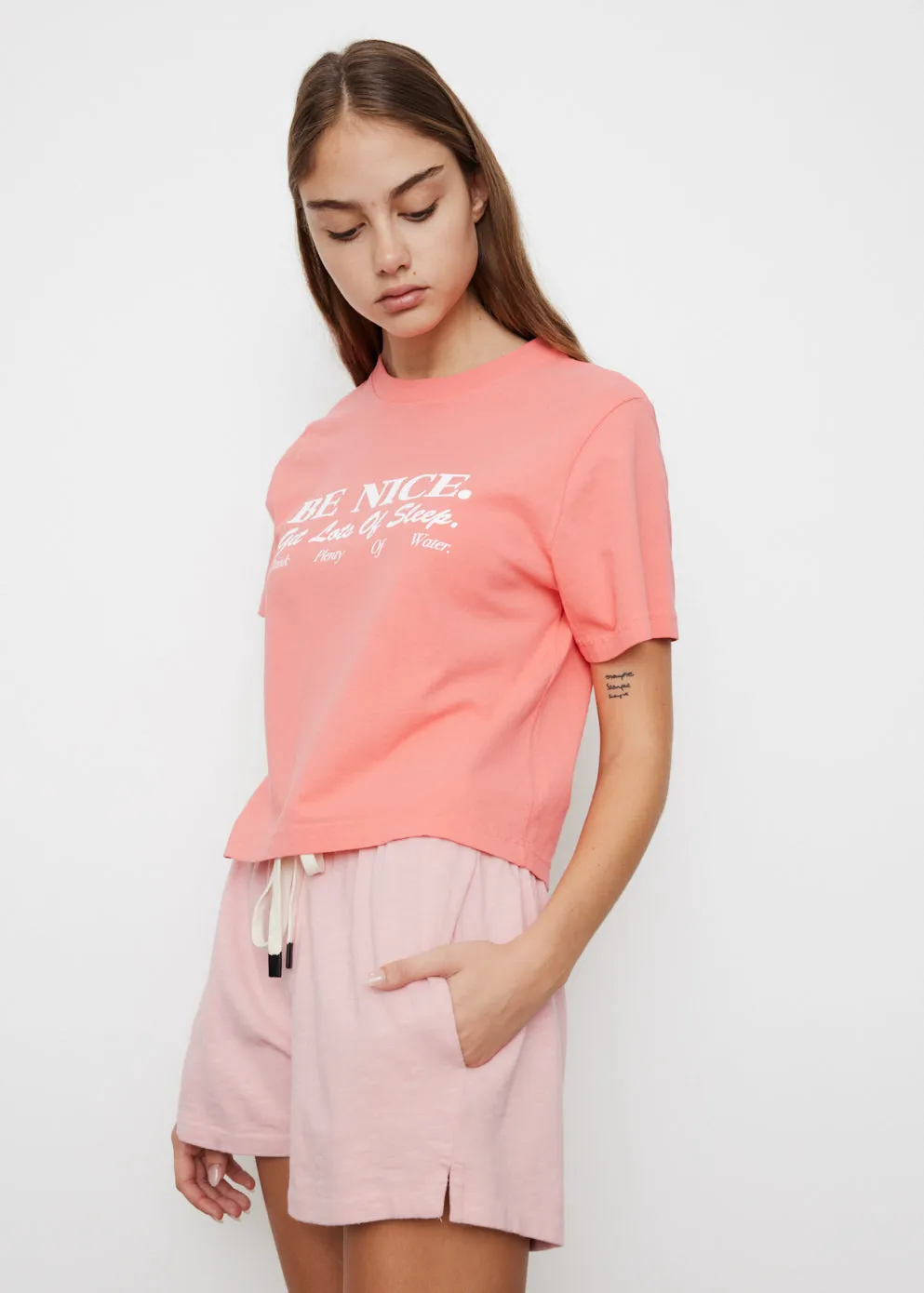 Be Nice Cropped T-Shirt