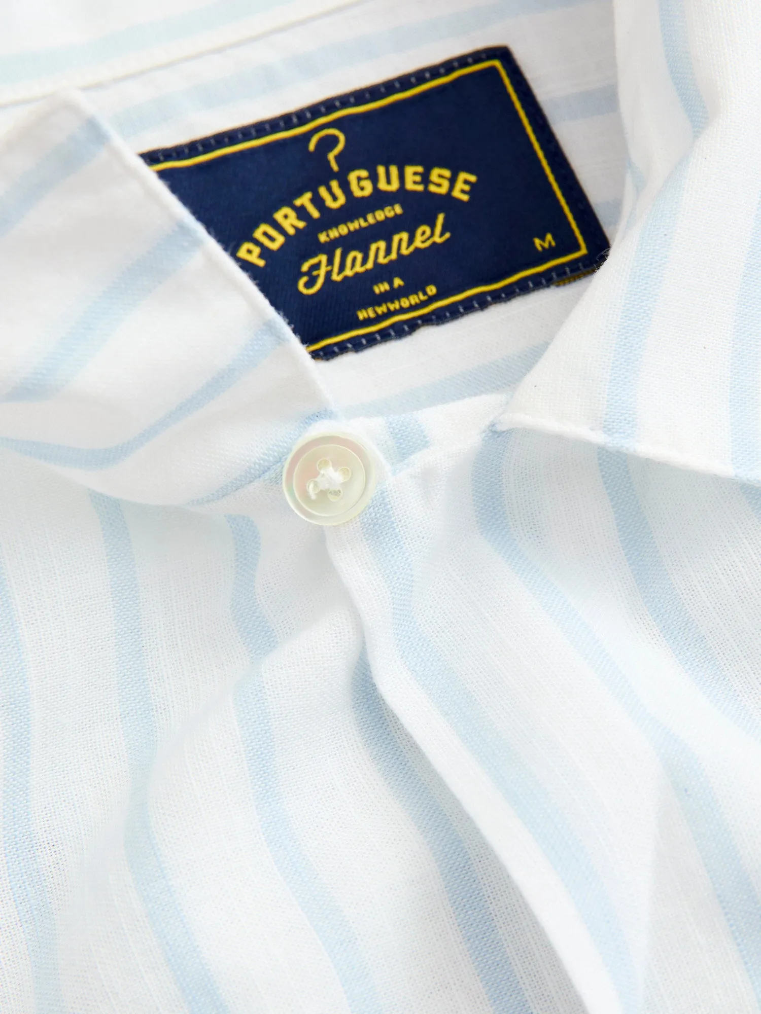 Beach Cabin Button-Up Shirt in Sky