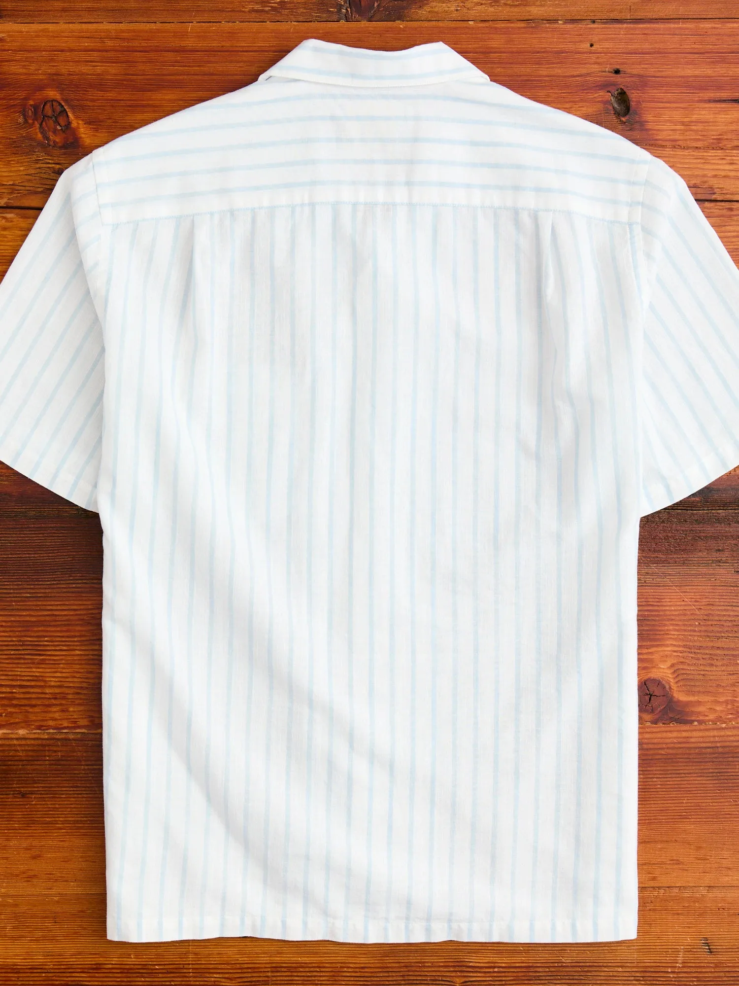 Beach Cabin Button-Up Shirt in Sky