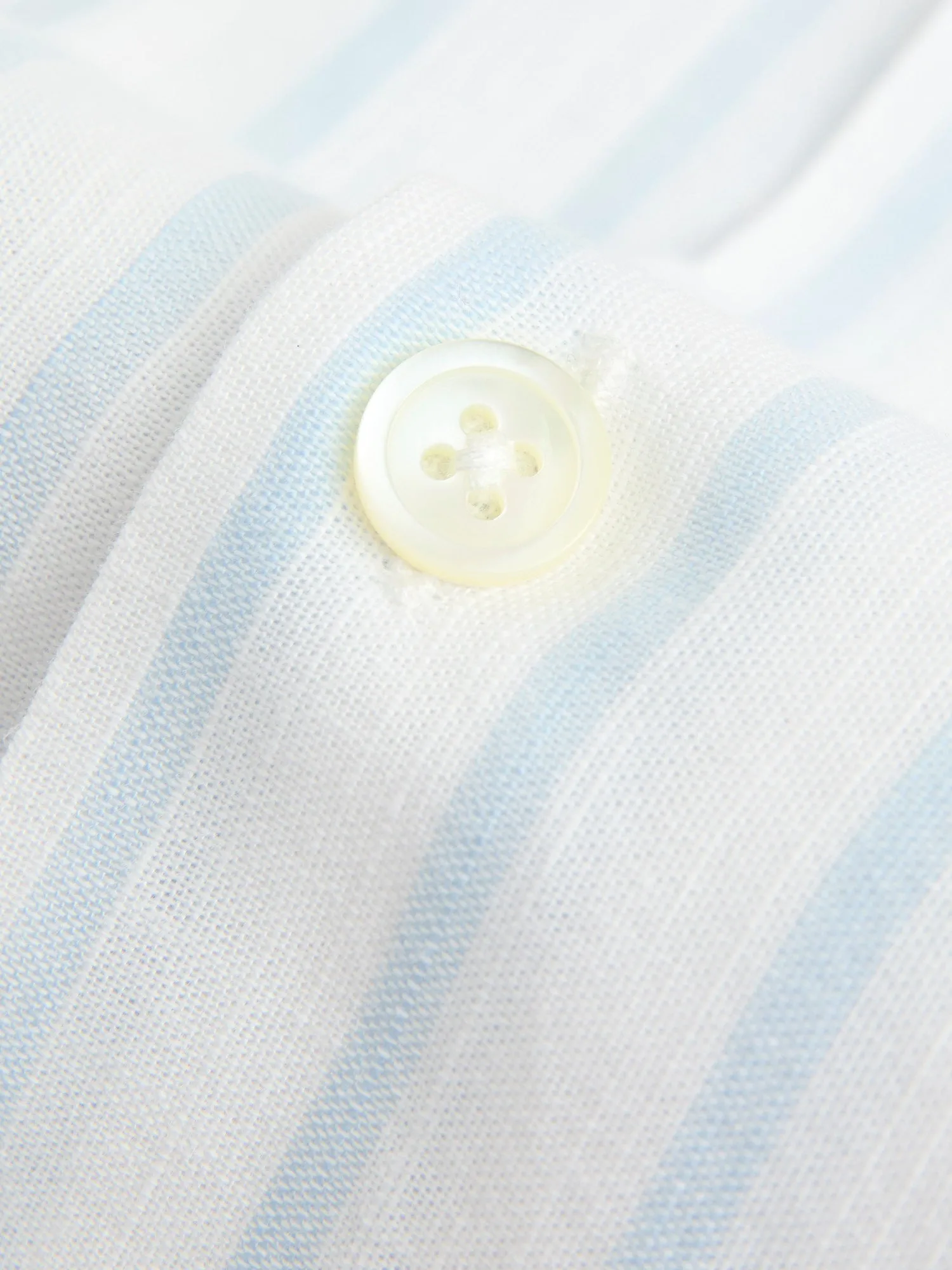 Beach Cabin Button-Up Shirt in Sky