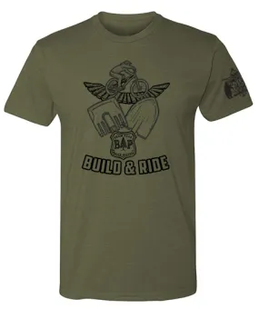 BERM PEAK BUILD AND RIDE SHIRT - MILITARY GREEN (2 SLEEVE LENGTH OPTIONS)