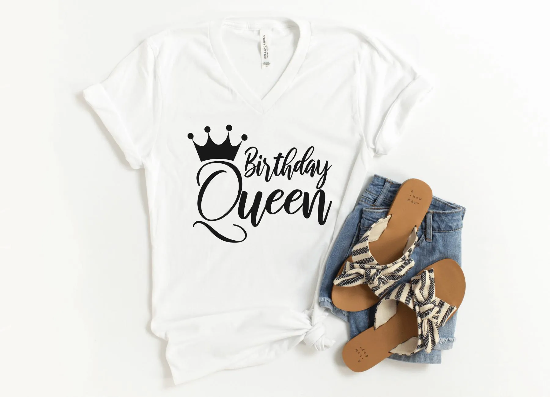 Birthday Queen V-Neck