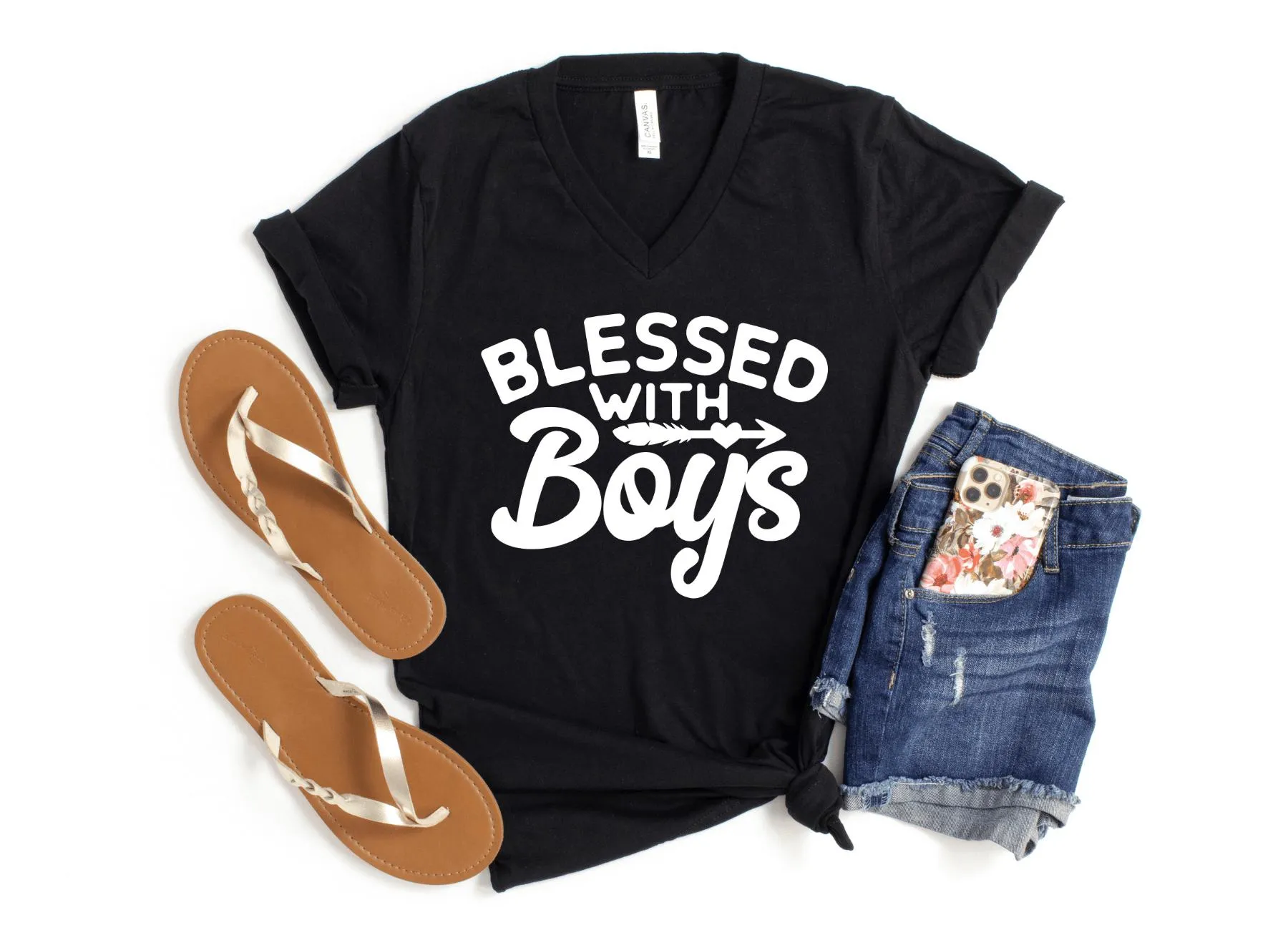 Blessed With Boys V-Neck