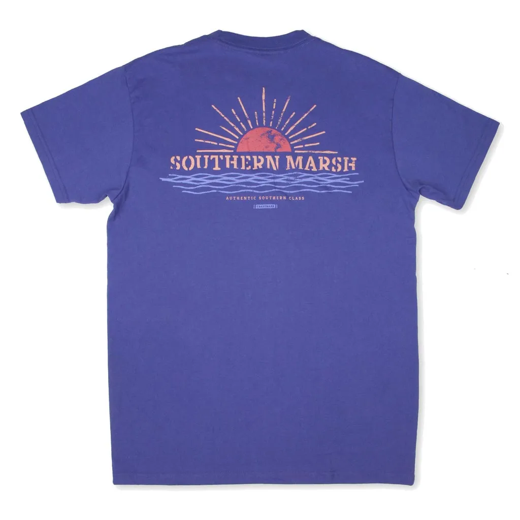 Branding Collection Tee - Sunset in Indigo by Southern Marsh