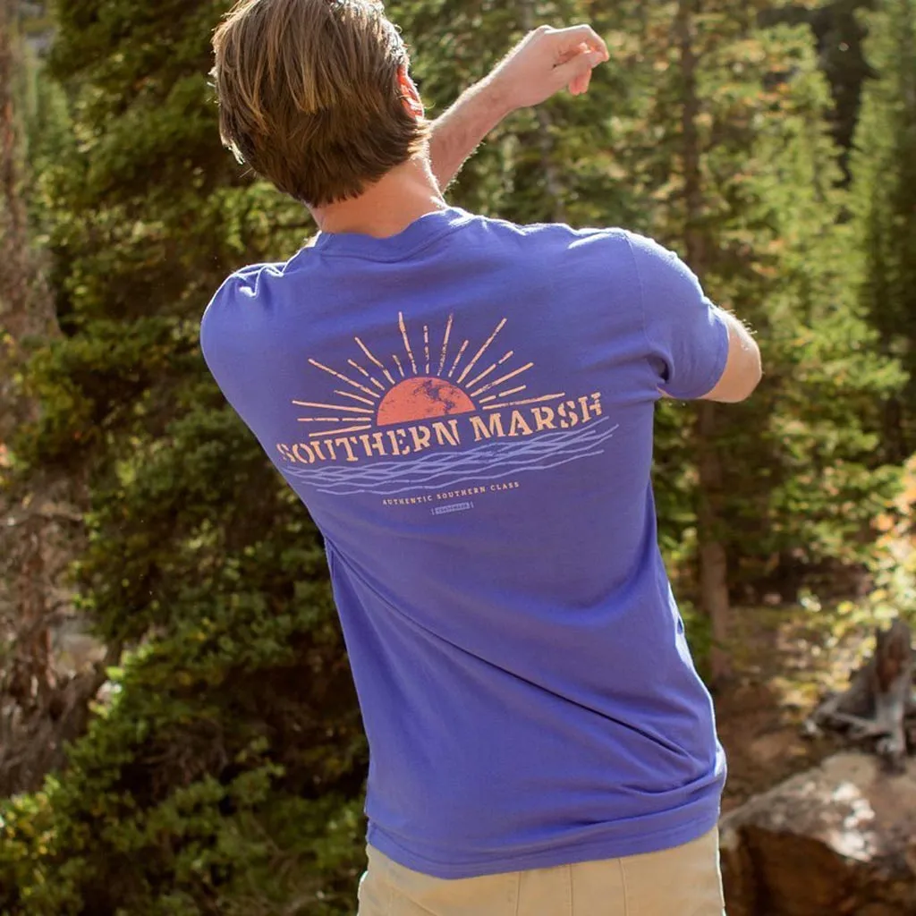 Branding Collection Tee - Sunset in Indigo by Southern Marsh