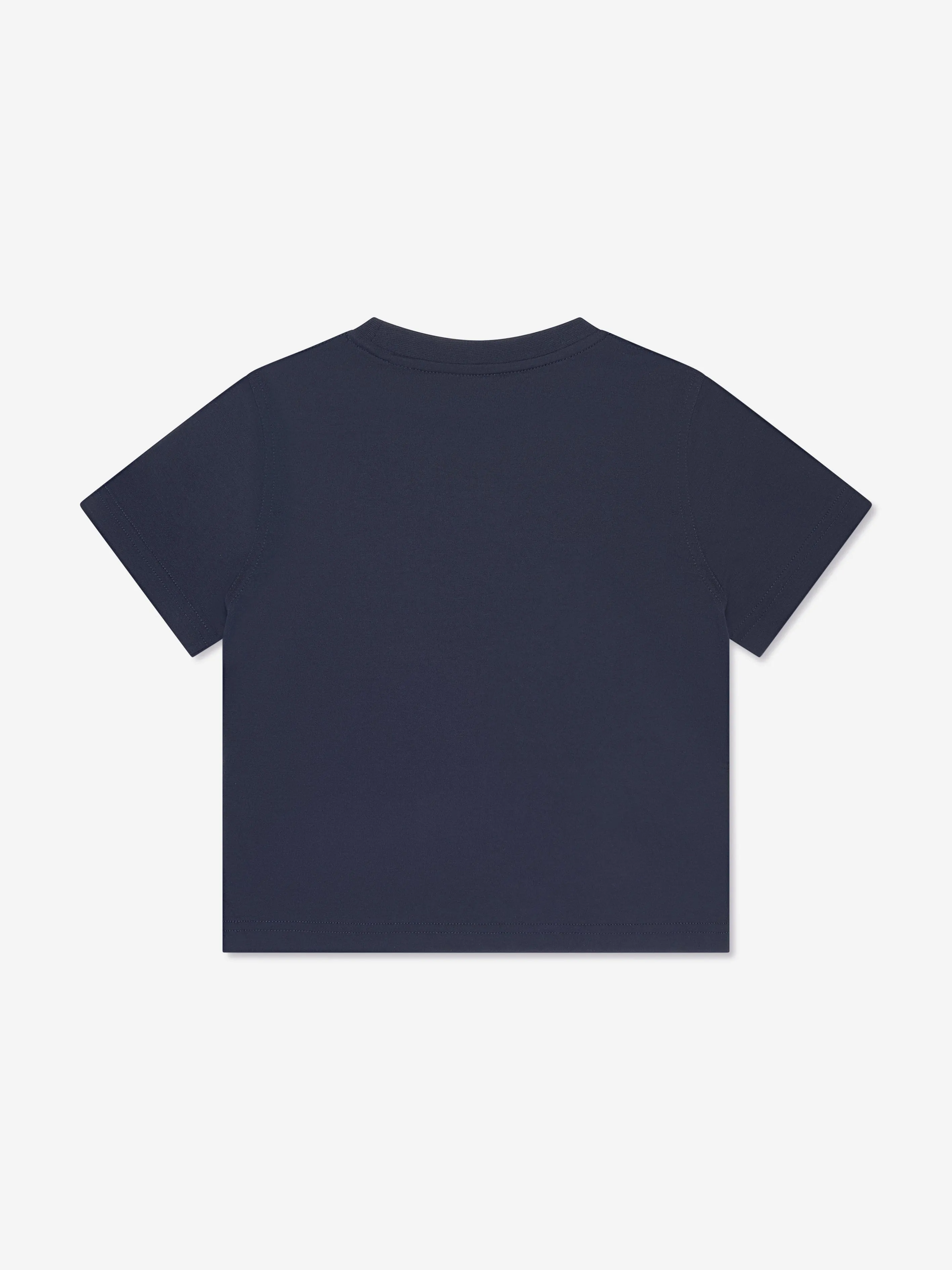 Burberry Boys Crest Print T-Shirt in Blue