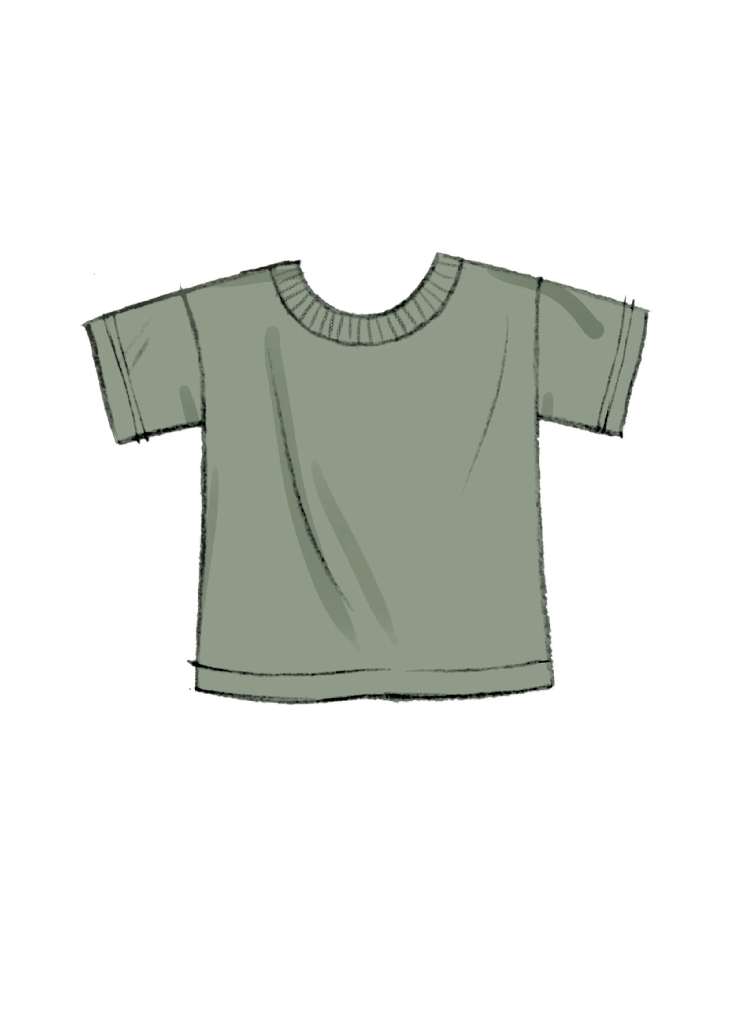 Butterick Pattern B6949 Babies' Shirts, T-Shirt, Pants and Hat
