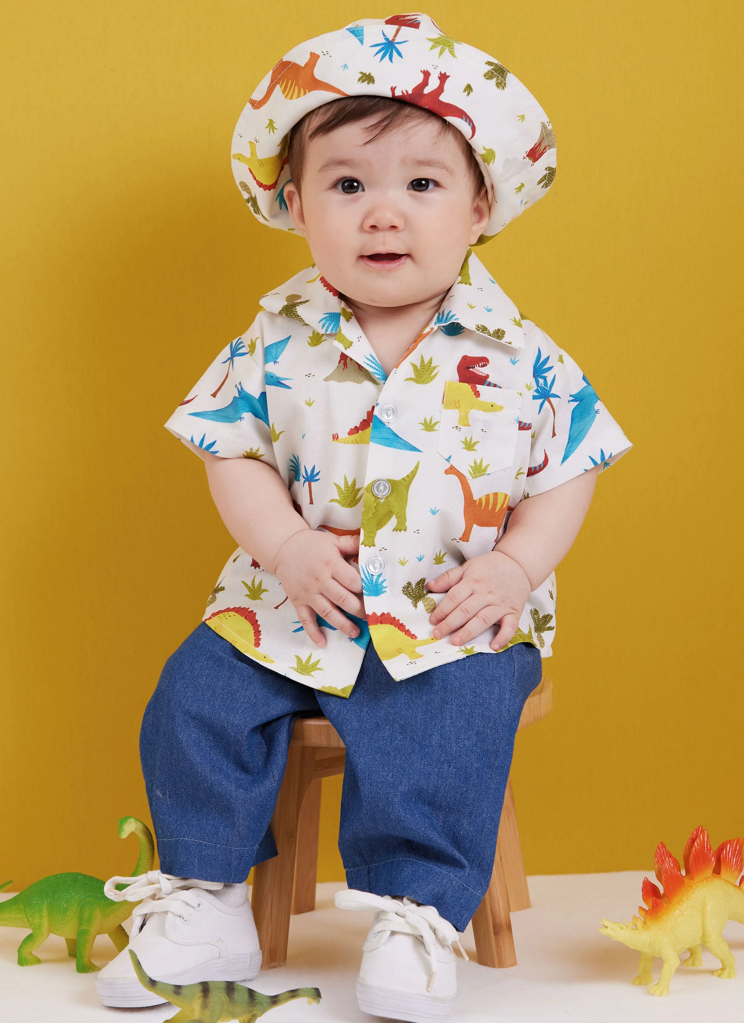 Butterick Pattern B6949 Babies' Shirts, T-Shirt, Pants and Hat