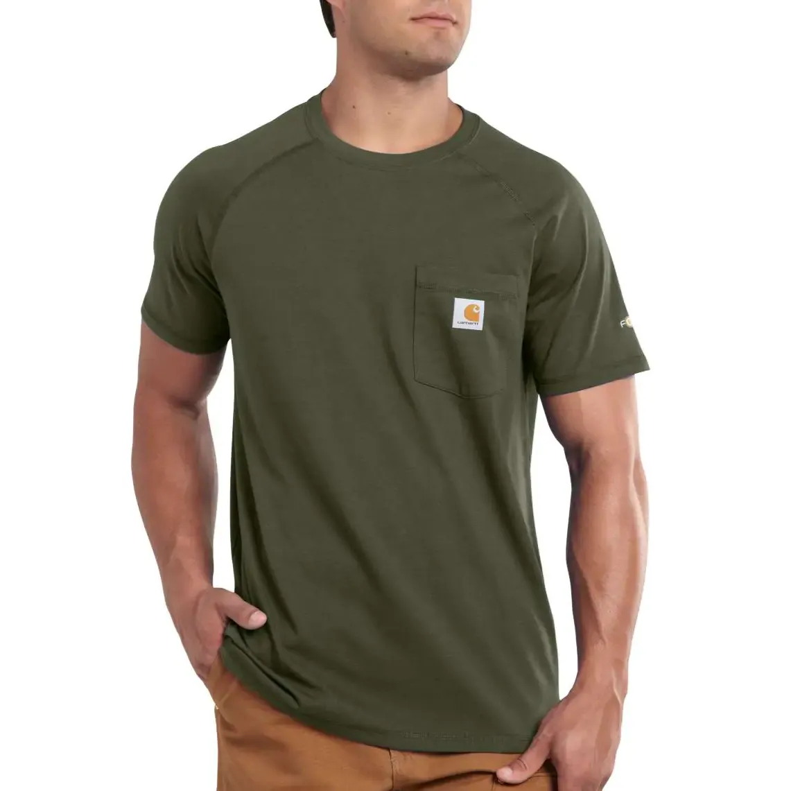 CARHARTT FORCE COTTON DELMONT SHORT-SLEEVE T-SHIRT 100410