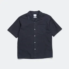 Carsten Cotton Tencel Shirt - Dark Navy