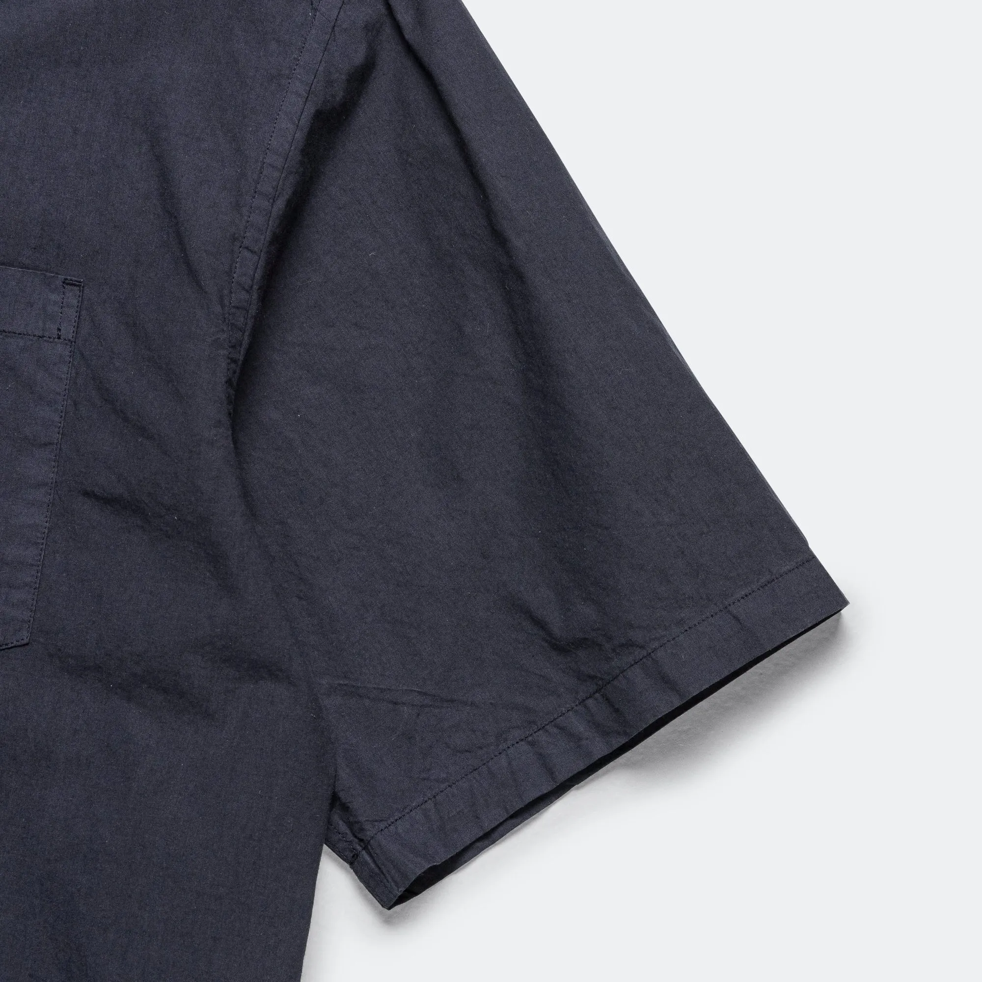 Carsten Cotton Tencel Shirt - Dark Navy