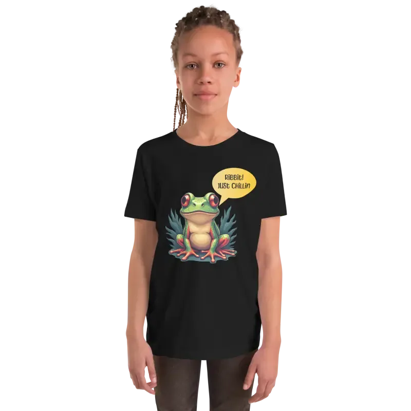 Chillin Frog Youth Short Sleeve Tee for Cool Vibes
