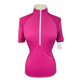 Cool Breeze Short Sleeve Sun Shirt in Pink - Women's Medium