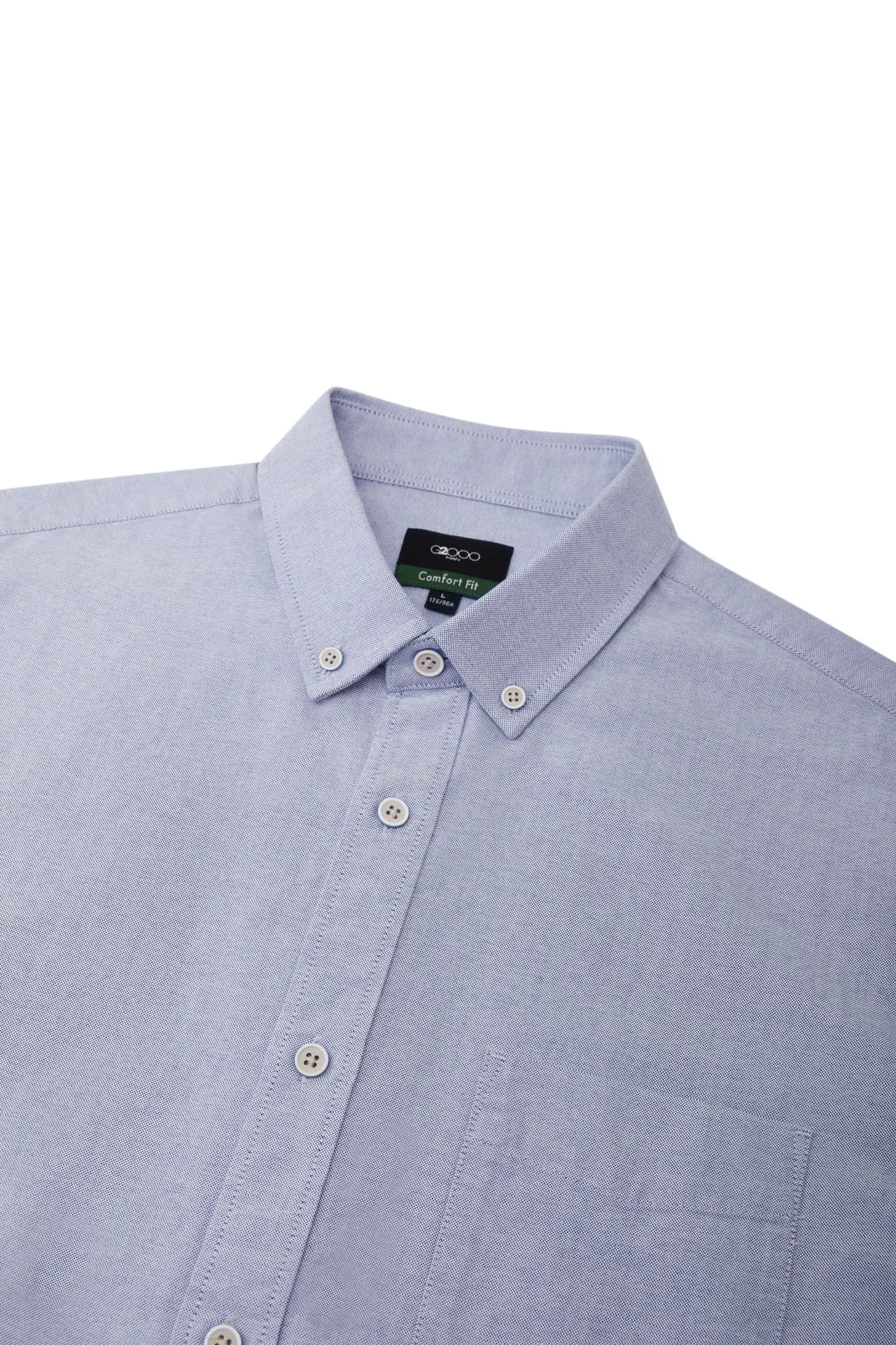 Cotton Oxford Comfort Fit Short Sleeve Casual Shirt