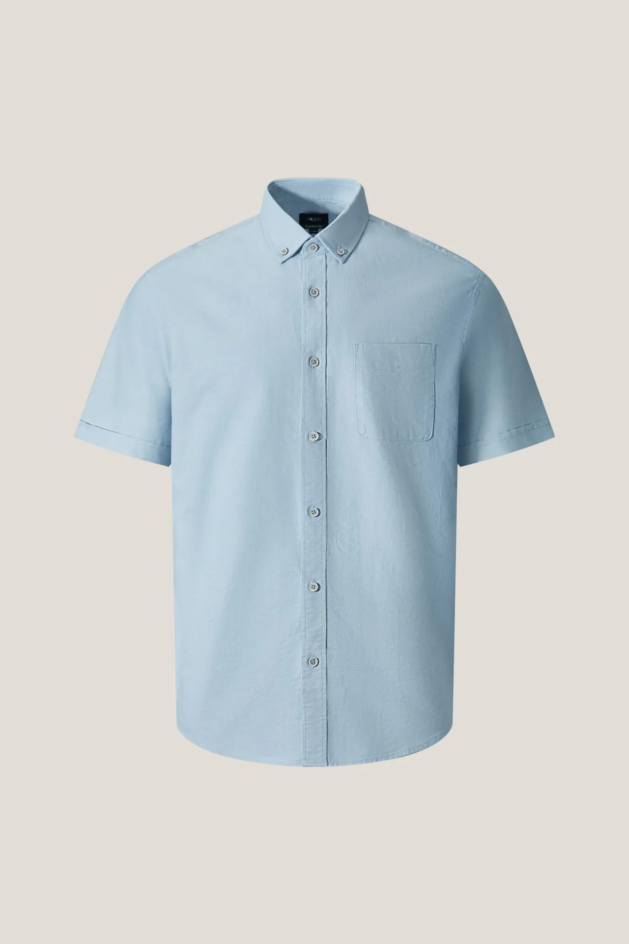 Cotton Oxford Comfort Fit Short Sleeve Casual Shirt