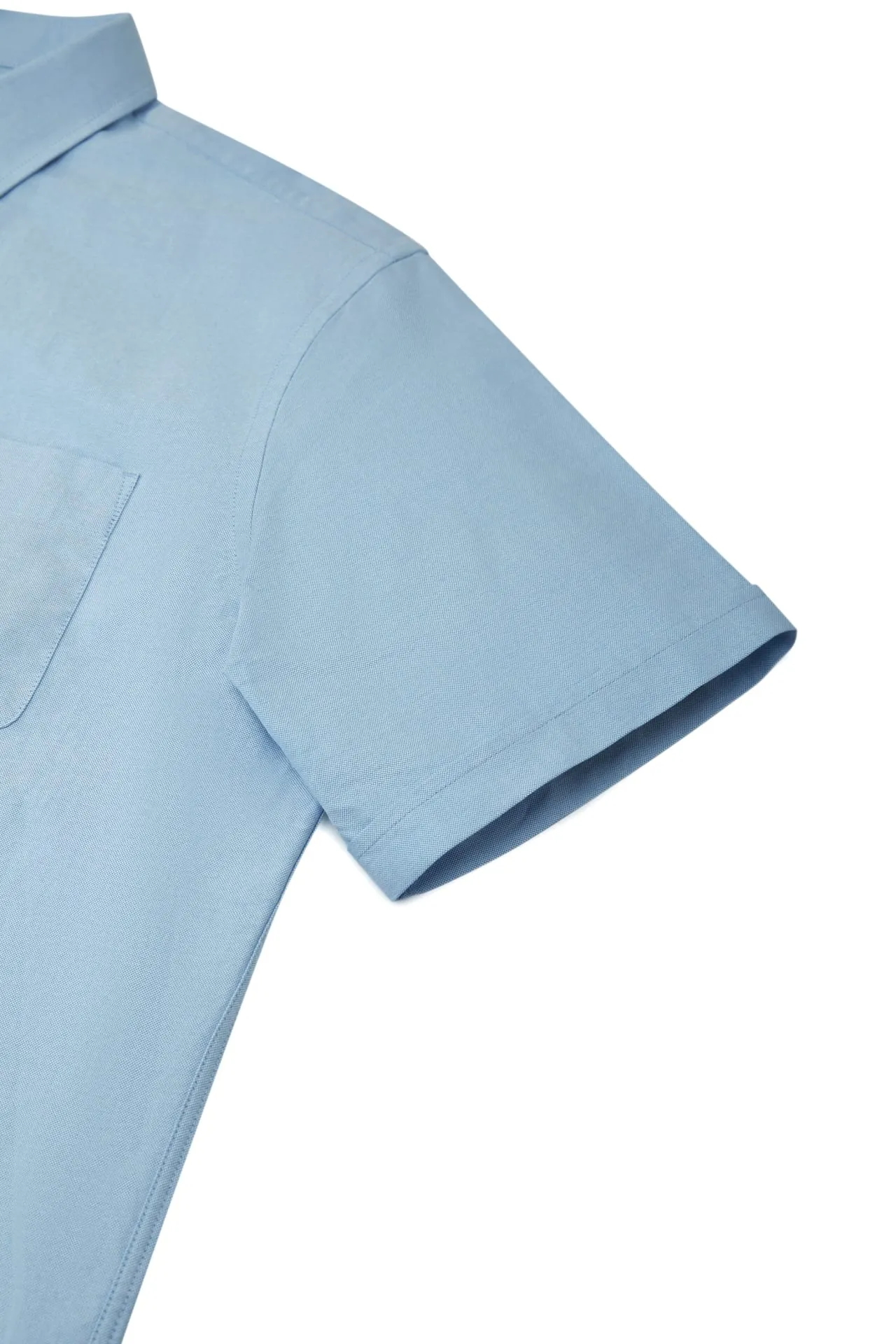 Cotton Oxford Comfort Fit Short Sleeve Casual Shirt