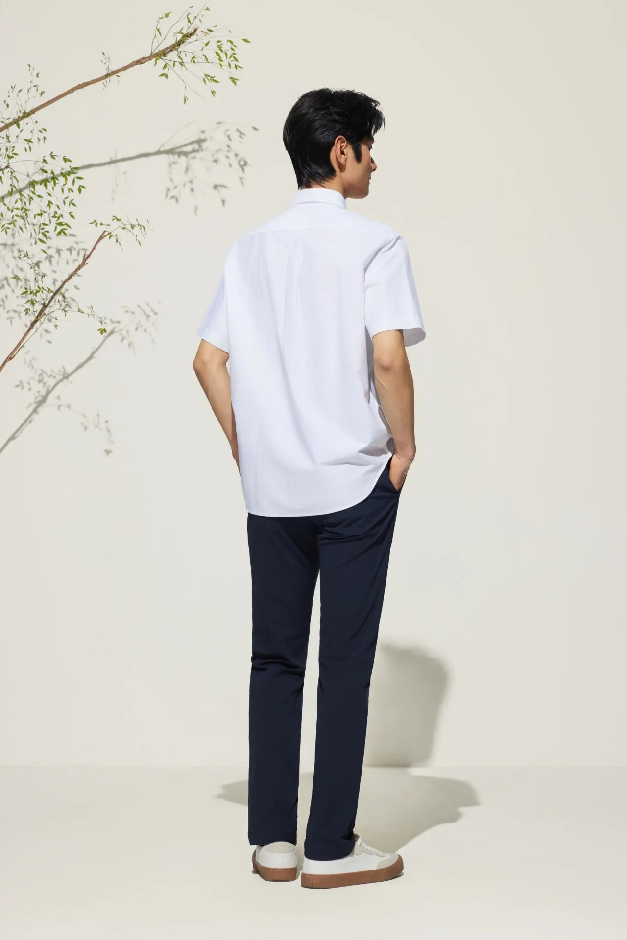 Cotton Oxford Comfort Fit Short Sleeve Casual Shirt