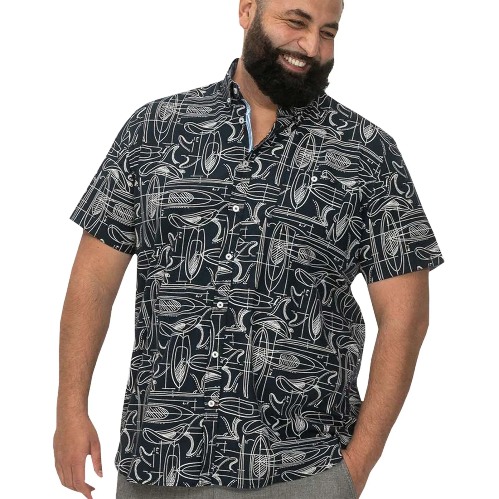 D555 Mens Worthing Big & Tall Short Sleeve Shirt