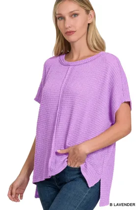 Dolman Sleeve Jacquard Sweater