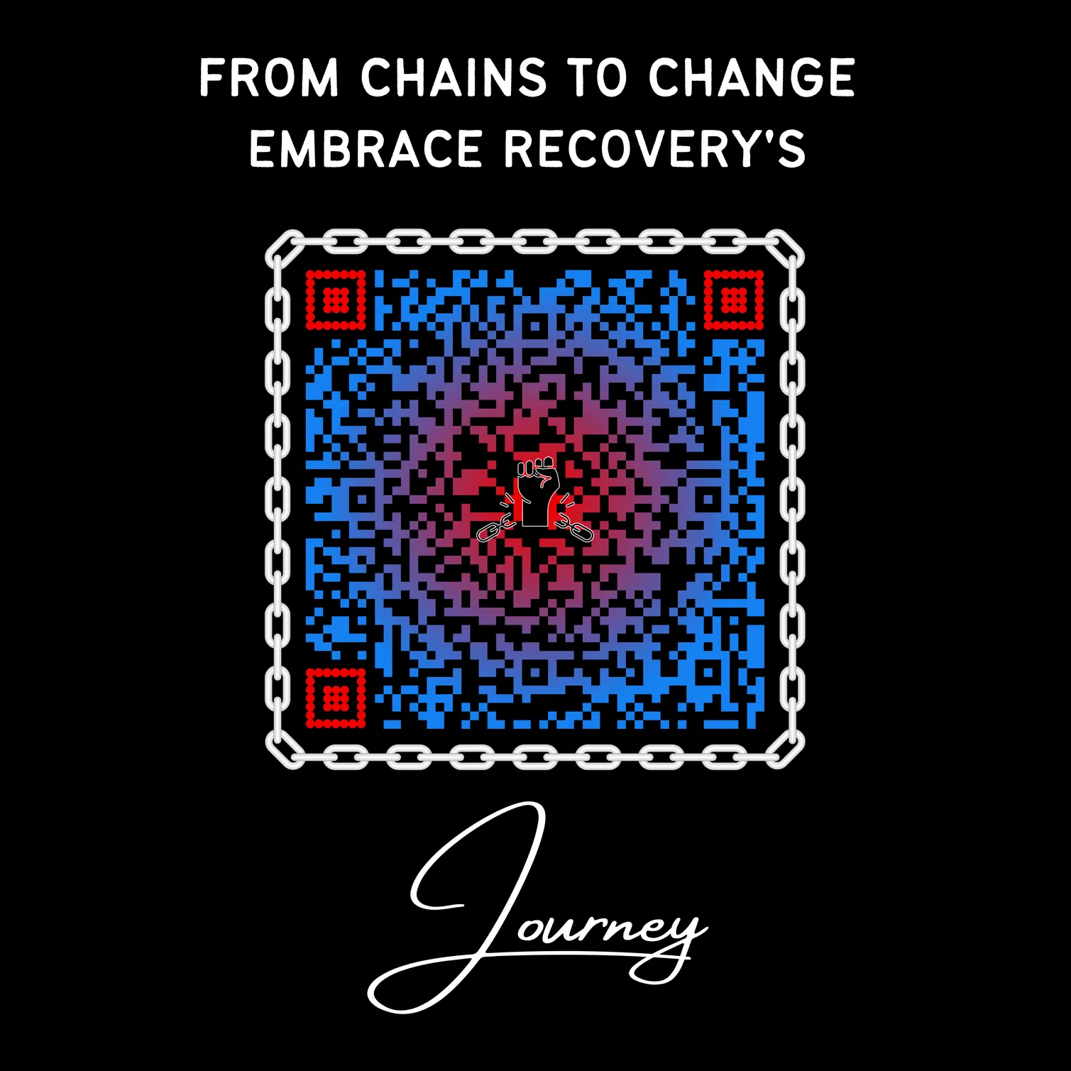 Embrace The Journey Short Sleeve Tee - Addiction Awareness