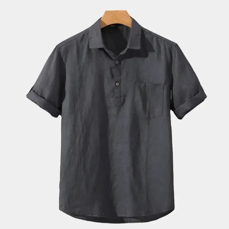 Essential Linen Shirt - Cross & Crown