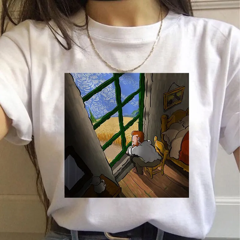 FashionSierra - 90s Vintage Tshirt Fashion Top Tees