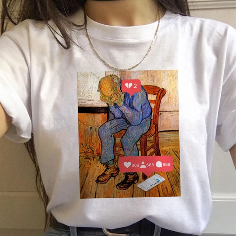 FashionSierra - 90s Vintage Tshirt Fashion Top Tees