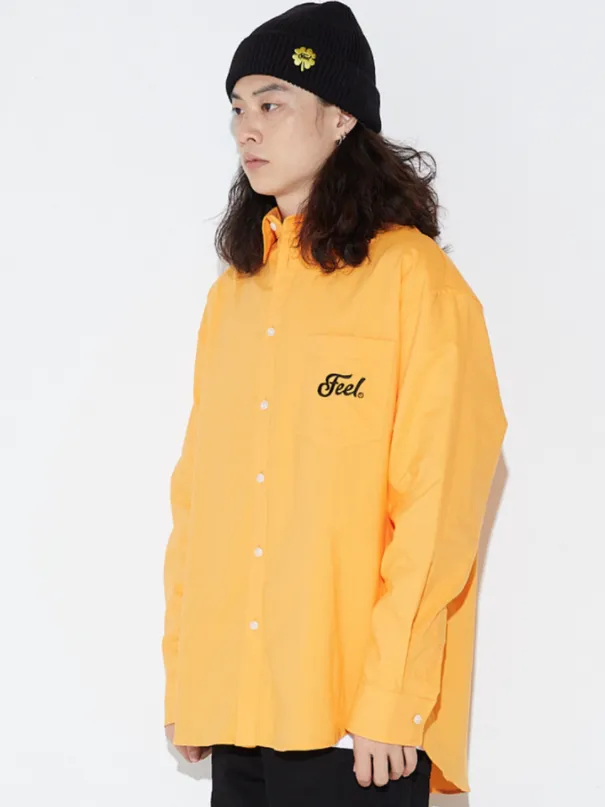 FEEL ENUFF (フィールイナフ) FEEL OXFORD SHIRTS / ORANGE