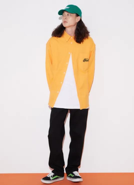 FEEL ENUFF (フィールイナフ) FEEL OXFORD SHIRTS / ORANGE