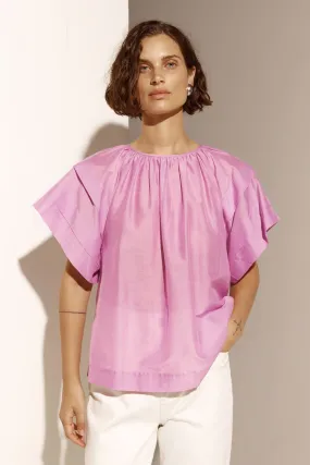 flout top - washed lotus