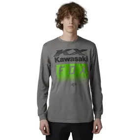 Fox Racing Kawasaki LS Prem Tee T-Shirt Heather Graphite Grey