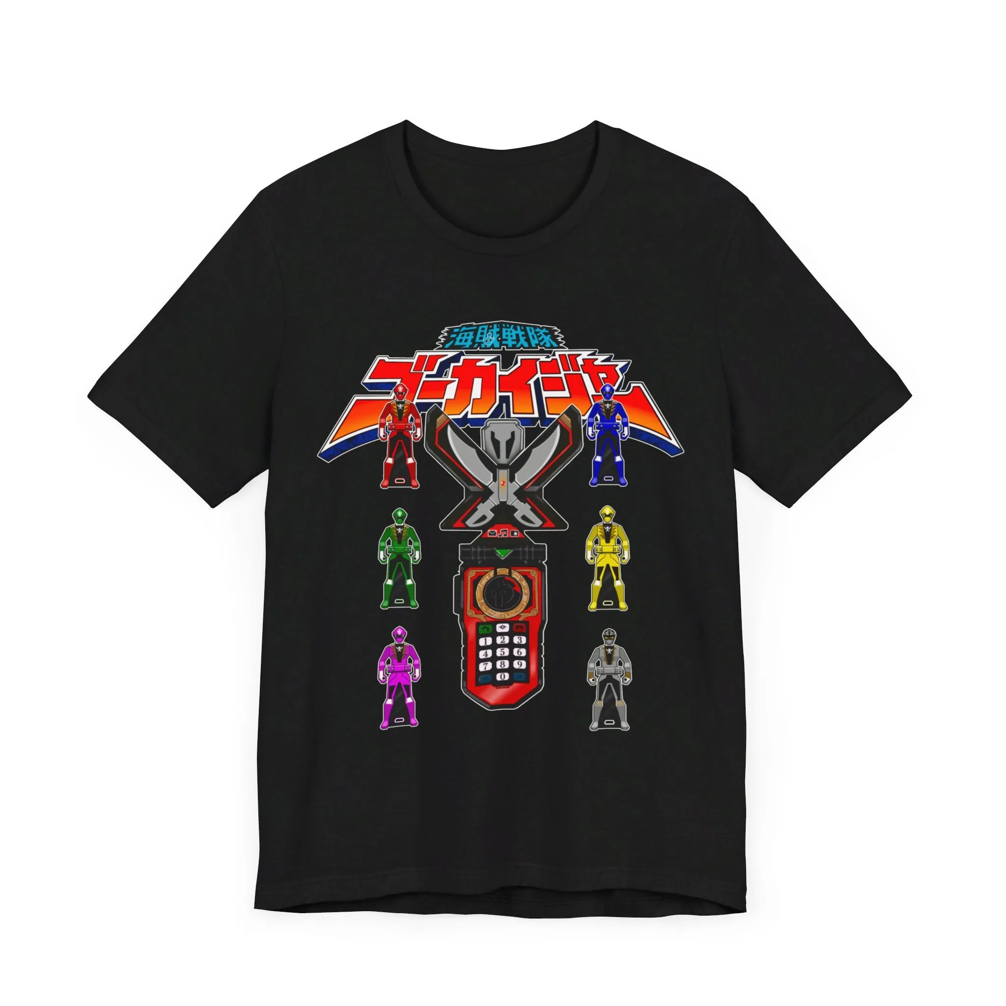 Gokaiger Gokai Change Super Sentai T Shirt Custom Graphic Art Cosplay Shirts Power Rangers Retro Vintage 90s Tee