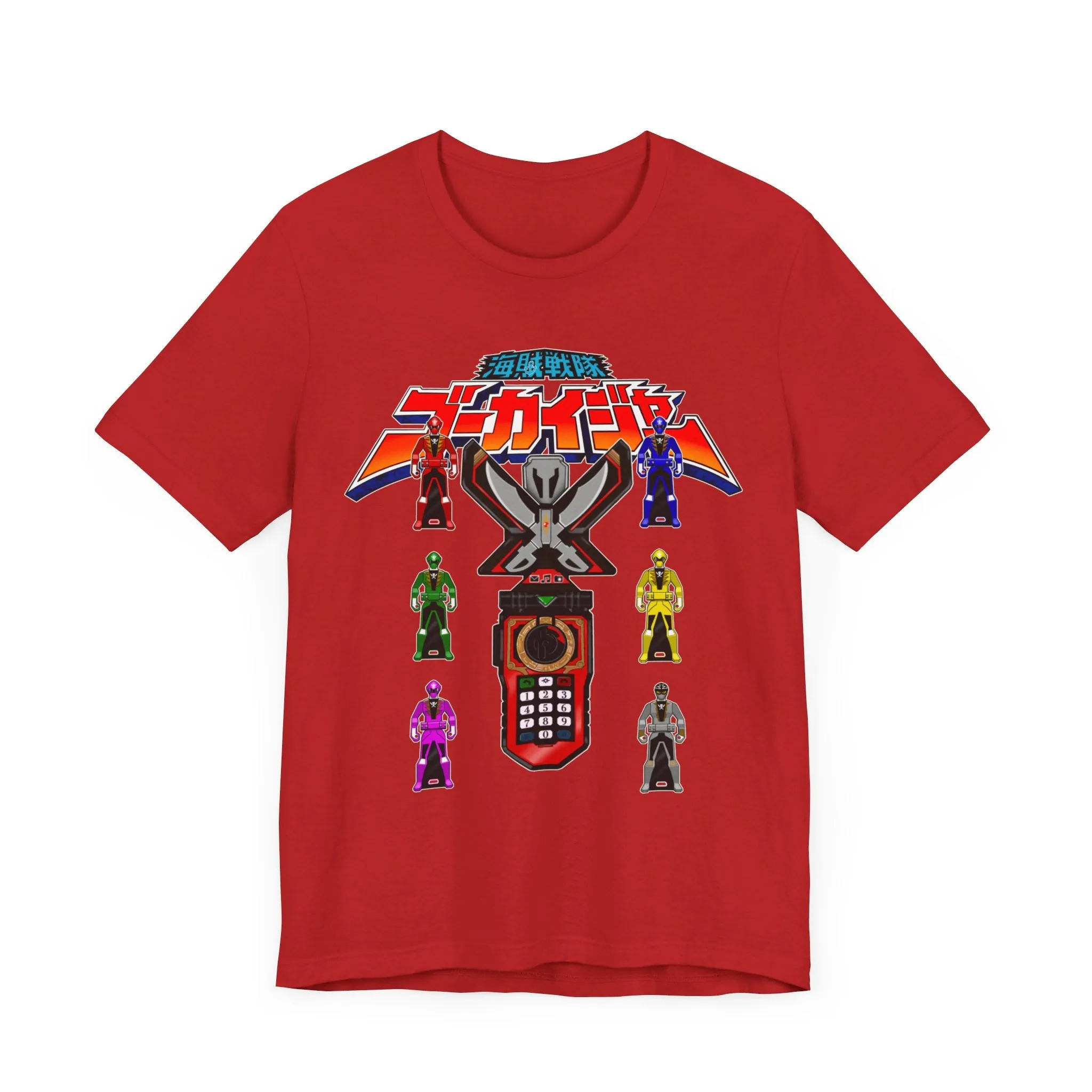Gokaiger Gokai Change Super Sentai T Shirt Custom Graphic Art Cosplay Shirts Power Rangers Retro Vintage 90s Tee