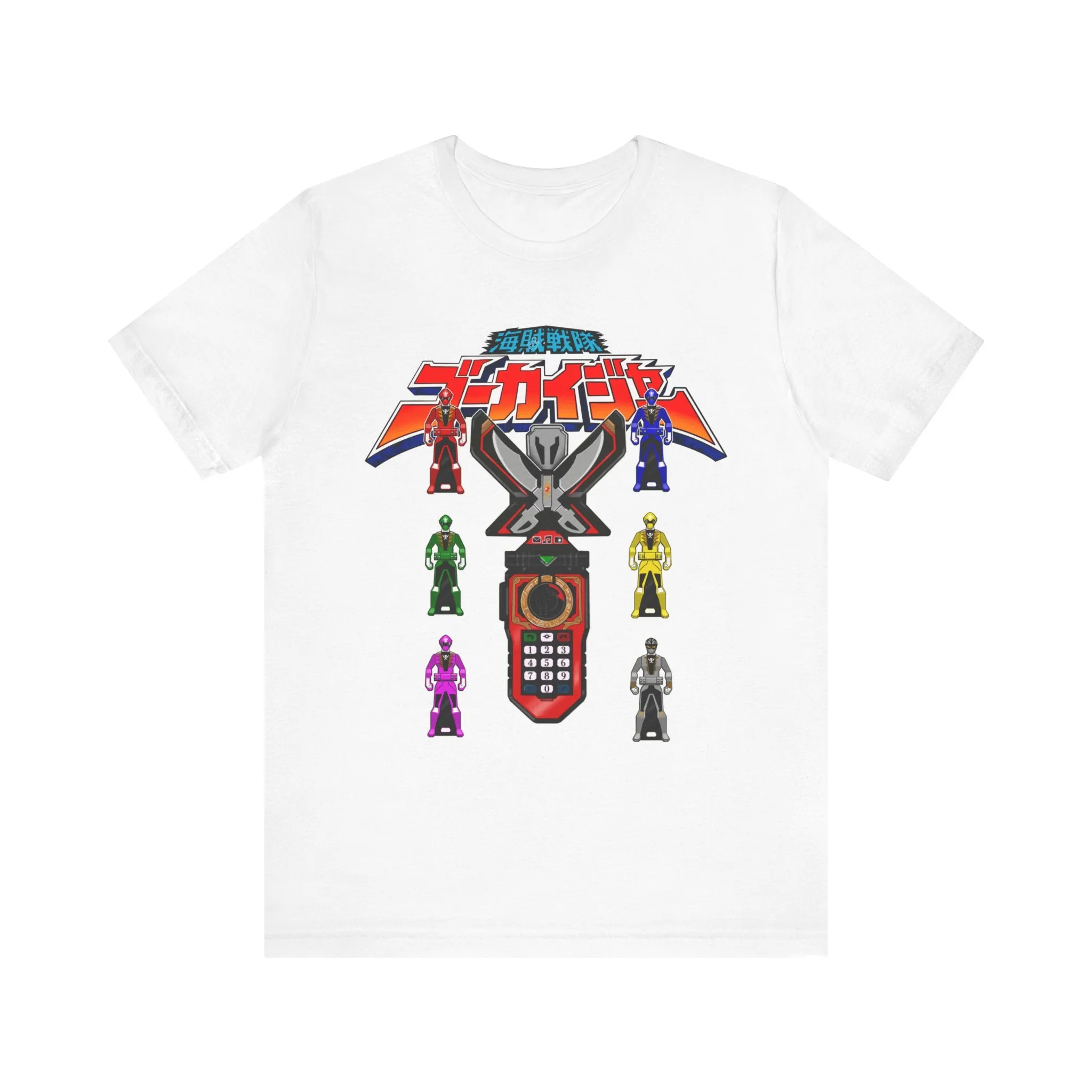 Gokaiger Gokai Change Super Sentai T Shirt Custom Graphic Art Cosplay Shirts Power Rangers Retro Vintage 90s Tee