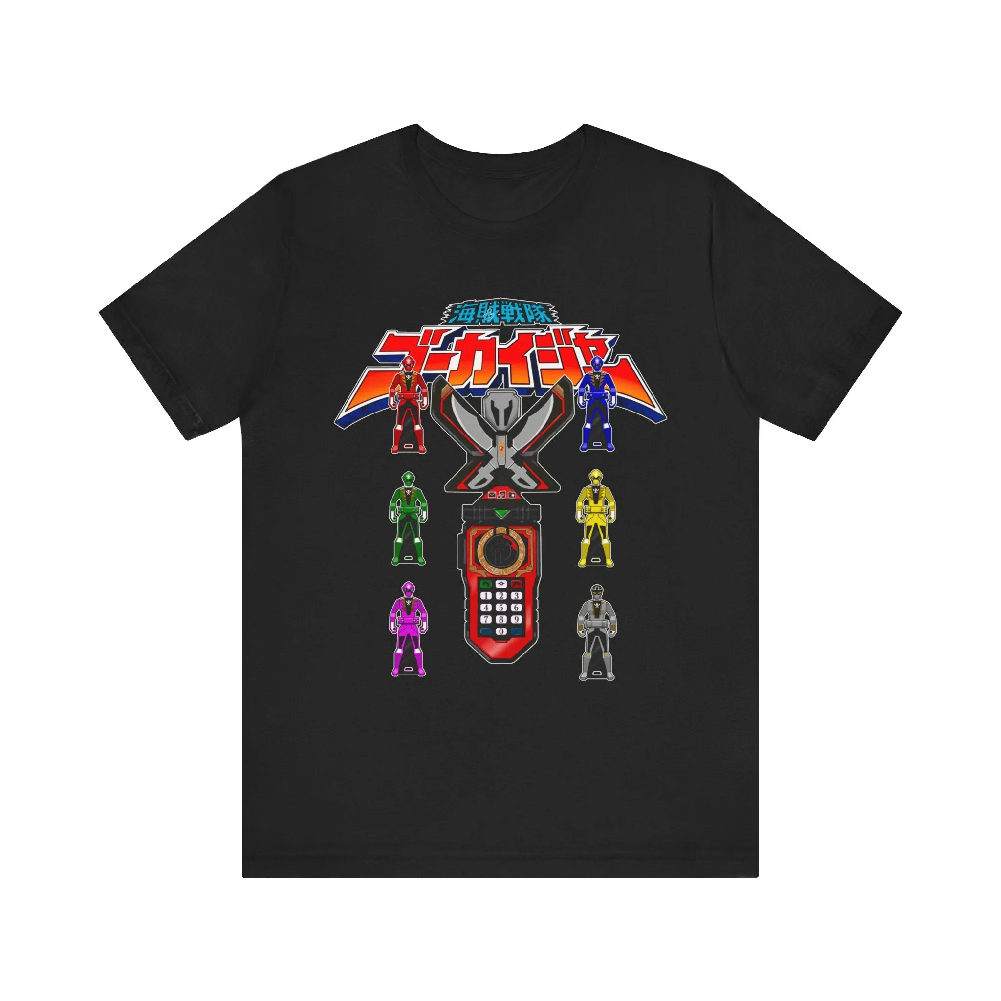 Gokaiger Gokai Change Super Sentai T Shirt Custom Graphic Art Cosplay Shirts Power Rangers Retro Vintage 90s Tee